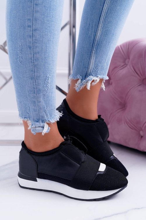 Lu Boo Dámska čierna športová madoni topánky