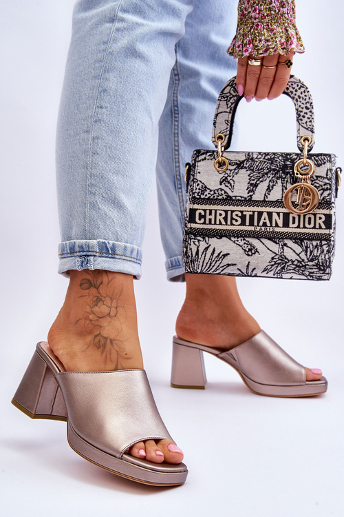 Módne vysoké podpätky Sergio Leone KL322 temná veľkosť