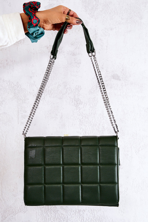 Prošívaná taška na dopisy zelená Nerissa