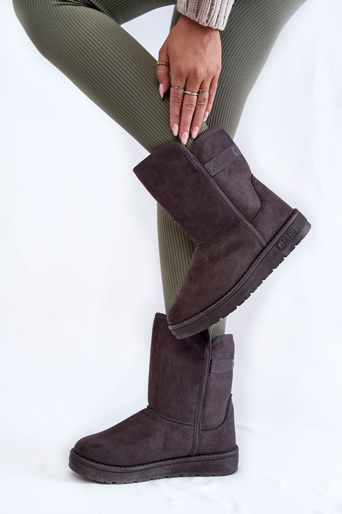 Dámské vysoké boty do sněhu Big Star KK274619 Šede