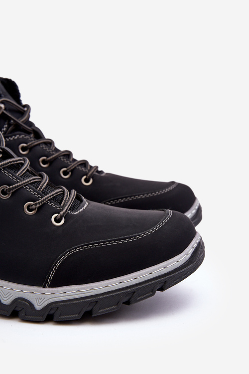 Mužské teplákové boty Trekking Ocieplane Černé Raisah