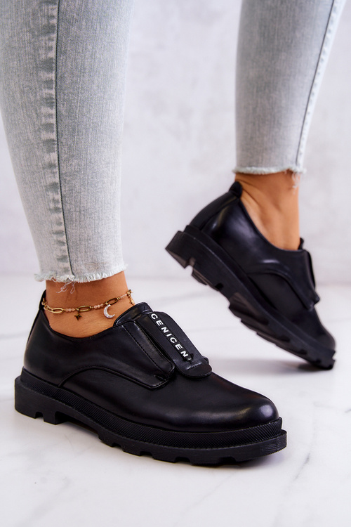 Dámské kožené nazouváky černé Kirstee