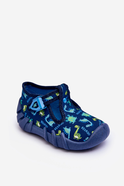 Papcie Boty s Dinosaury Befado 110N464 Modré