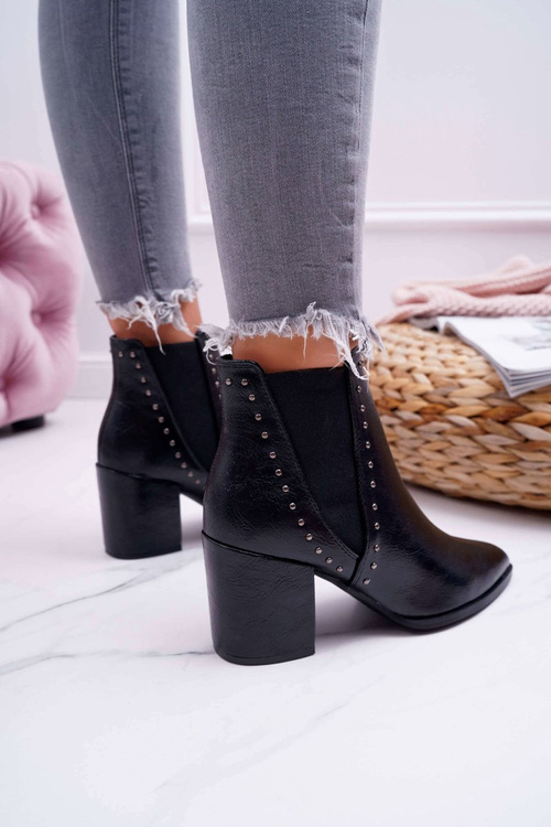 Vysoké podpätky žien Black Trini s gumou