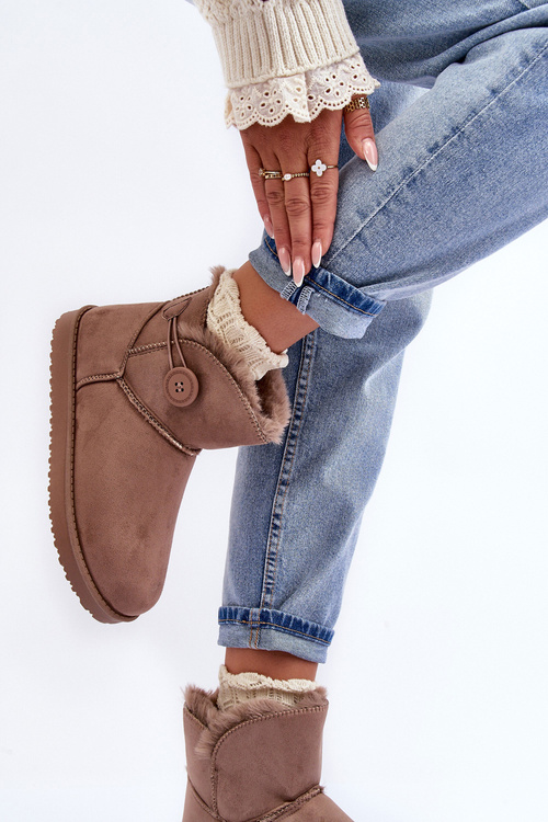 Izolované ženské snehové topánky s dekoráciou Dark Sirol