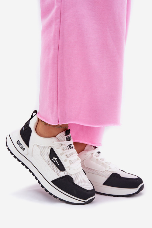 Dámska Športová Obuv Na Platforme Big Star RR274A223 HI-POLY SYSTEM Čierna-Biela