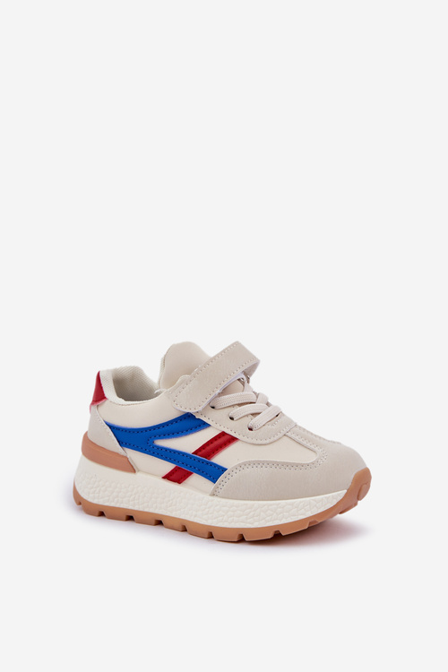 Dětské tenisky na suchý zip béžové Savilia