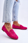 Semiš pohodlné Fuksia giovanov mokasíny