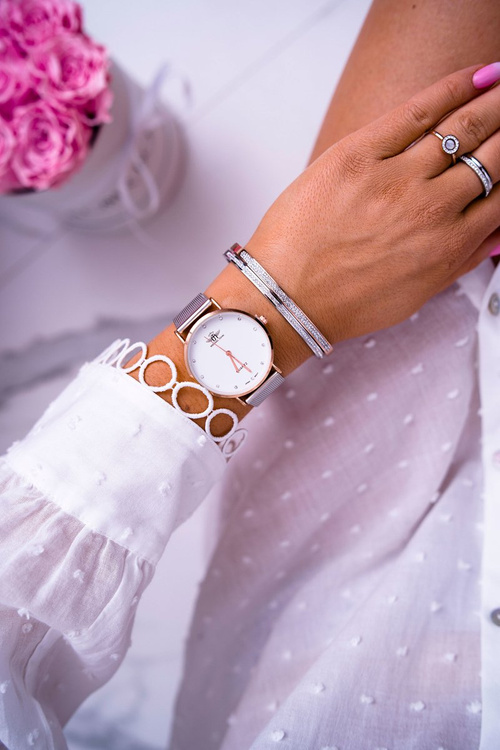 Dámske hodinky Michael John Silver DiMaha