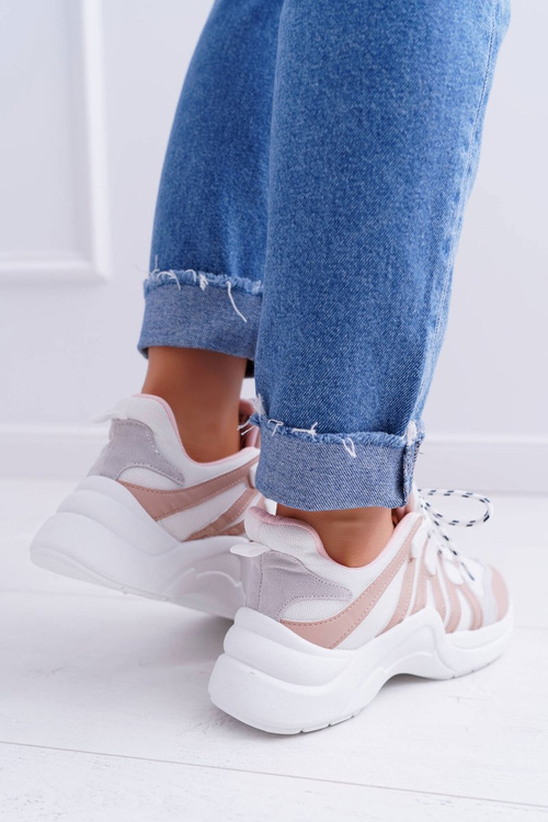 Husté dámske športové topánky nahej fina