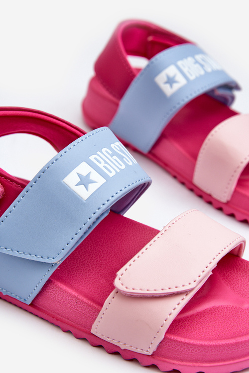 Ľahké sandále pre dievčatko Big Star NN374527 Ružové