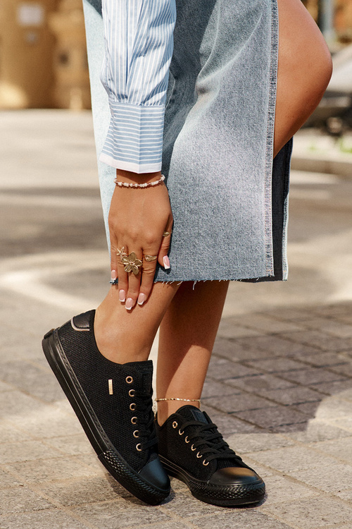 Dámské Textilní Tenisky Big Star RR274765 Černé