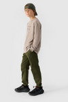 Chlapecké Kalhoty Jogger Casual Hladké 4F Khaki 4FJWMM00TTROM0812-43S