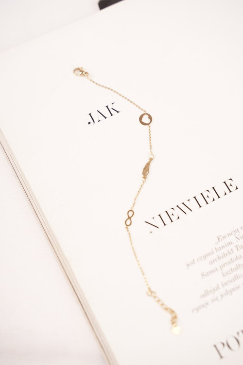 Dámský Náramek Zlatý Znamení Nekonečna Andrea