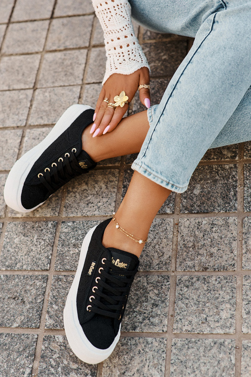 Dámske Tenisky S Čipkou Lee Cooper LCW-25-31-3439L Čierne