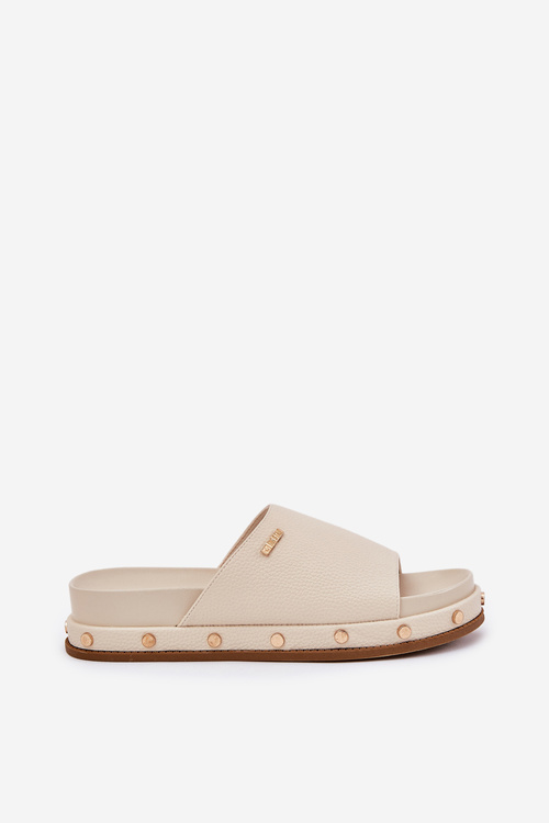 Dámské žabky na platformě Big Star NN274A746 Beige
