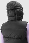 Dámská Péřová Vesta S Kapucí 4F Černá 4FWAW24TVJAF141-20S
