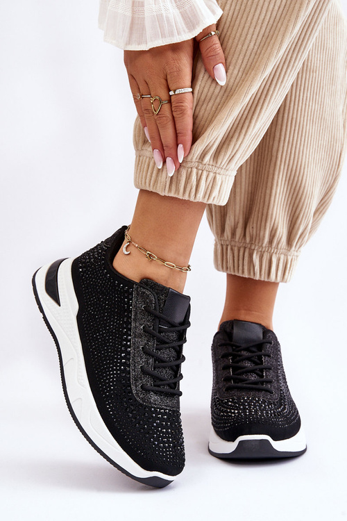 Dámské tenisky se zirkony Černe Raiden