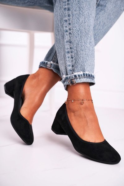 Kožené Lodičky S.Barski 20-L1 Černé