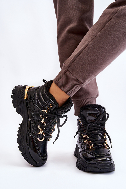 Ženské izolované športové topánky, čipky Black Bastini -UP