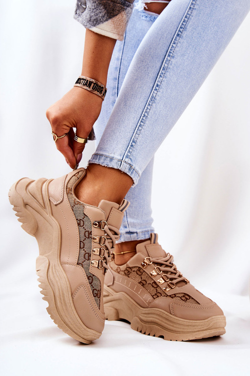 Športové topánky na platforme Beige Flynn