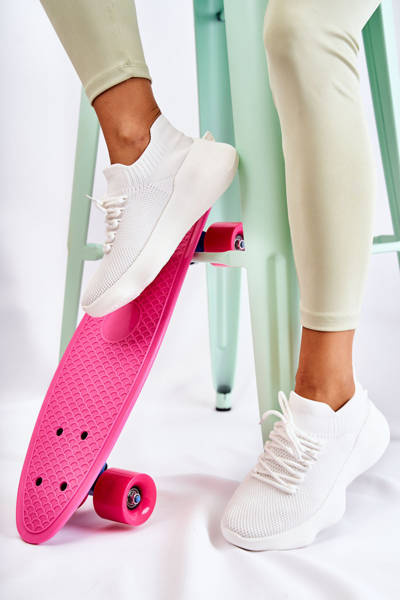 Nazouvací dámské sportovní boty Bíle Dalmiro