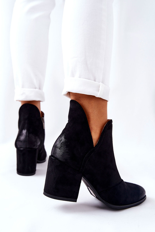 Klasické Boty Na Zip Černé Veriane