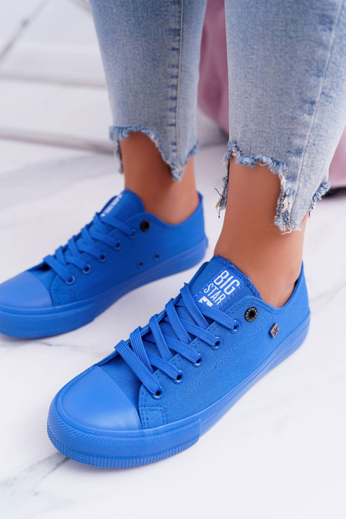 Dámské Klasické Nízké Tenisky BIG STAR AA274011 Tmave Modré 