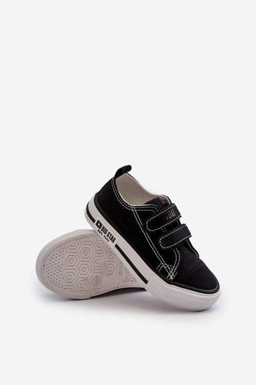 Detské Tenisky Na Zapínanie Big Star LL374015 Čierne