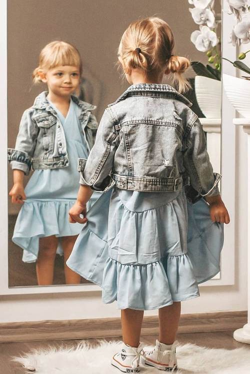 Detské vysoké tenisky s veľkou hviezdou HH374187 White Slider