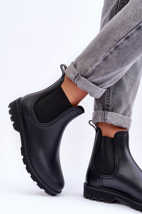 Dámske vložené matné topánky čierna helina