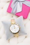 Stylish Gold Women Watch with Giorgio & Dario Bracelet