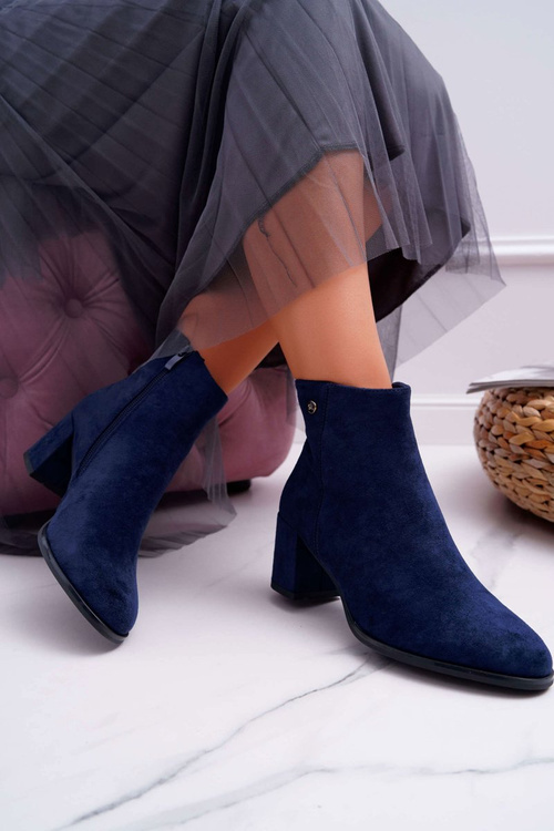 Dámske vysoké podpätky Sergio Leone Navy BT520