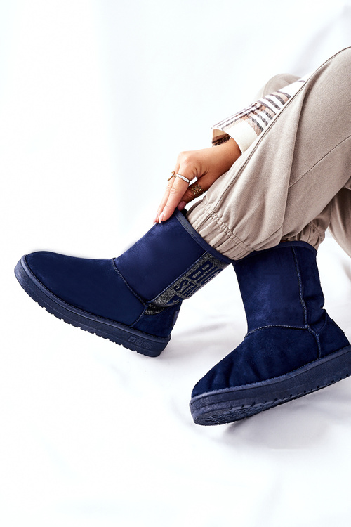 Dámske snehové topánky Veľká hviezda EE274416 NAVY BLUE