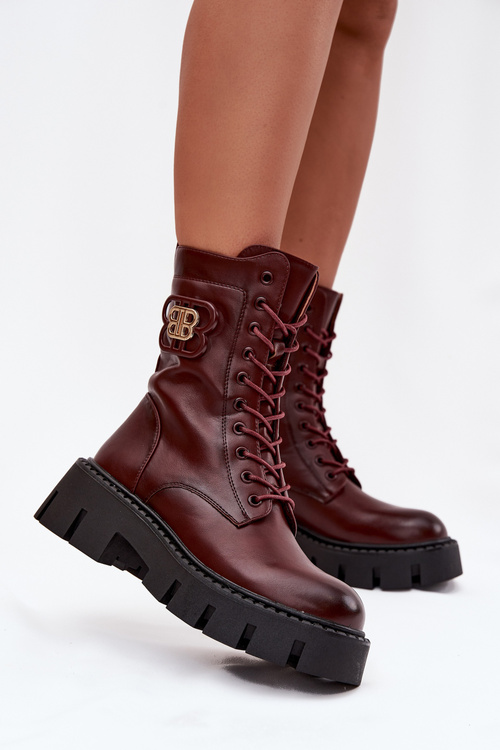 Zateplené workery dámske s ozdobou Bordeaux Melisse