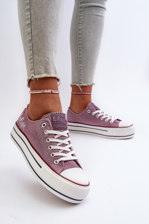 Dámske tenisky na hrubej podrážke Lee Cooper LCW-24-31-2219 fialové