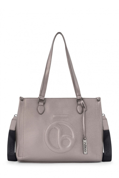 Klasická kupca kabelky Nobo N1530-C025 Silver