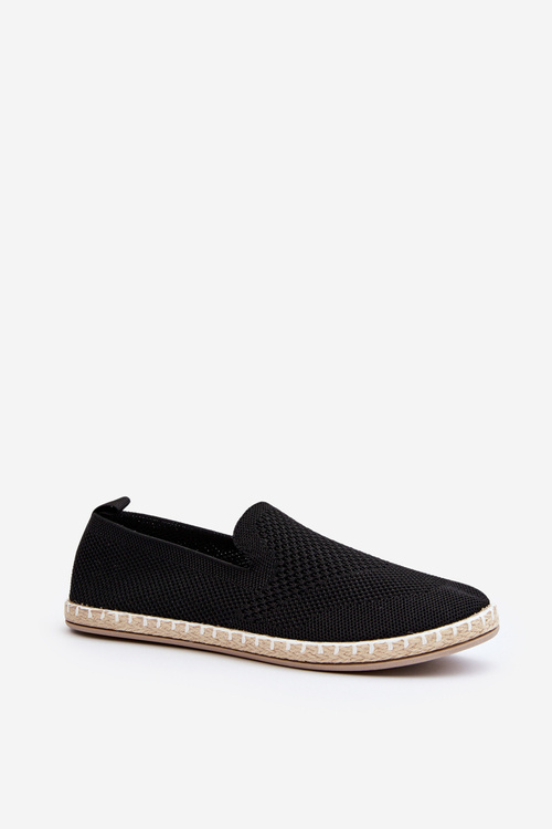 Čierne dámske slip-on espadrily Harmonie