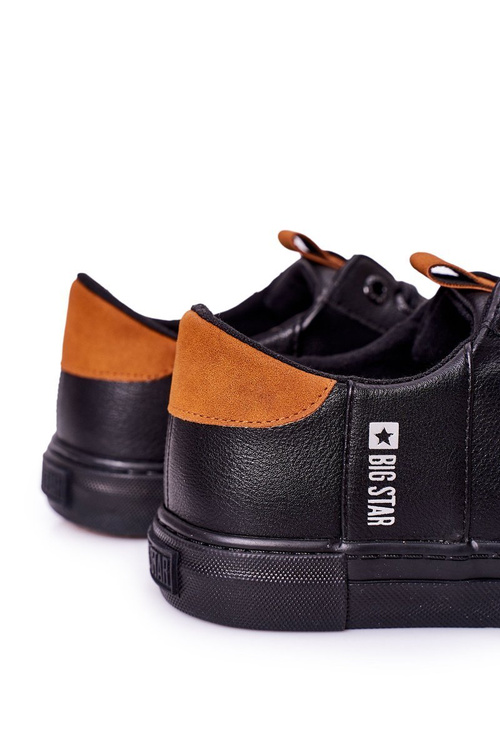 Pánské Kožené Tenisky Big Star GG174026 Černé