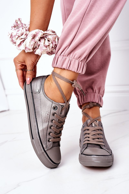 Dámske kožené tenisky Big Star II274003 Graphit