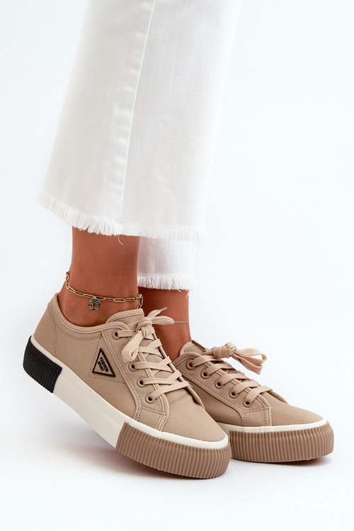 Nízké Dámské Tenisky Hnědé Enalae