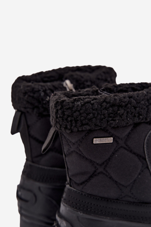 Zateplené dětské sněhule na zip Big Star OO374073 Černé