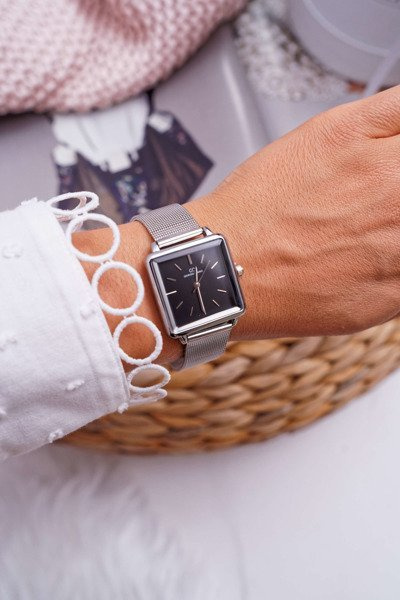 Dámske hodinky Giorgio a Dario Silver Black Fanne Shield