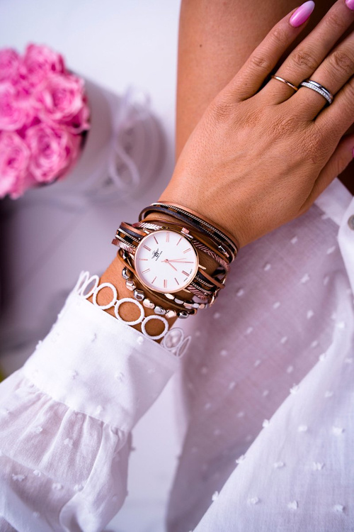 Dámske hodinky Michael John zabalili Beige Lanell