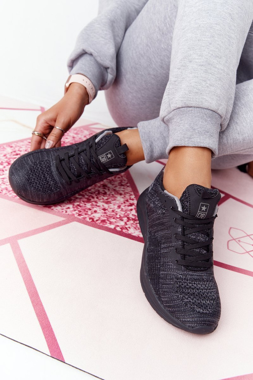 Dámska športová topánka pohodlie pena čierna na dlhú vzdialenosť