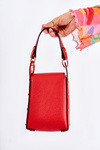 Malá dámská kabelka s Ornamentem červena Ellies