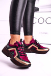Dámské Boty Sneakersy Kůže Maciejka Burgundy 04731-23