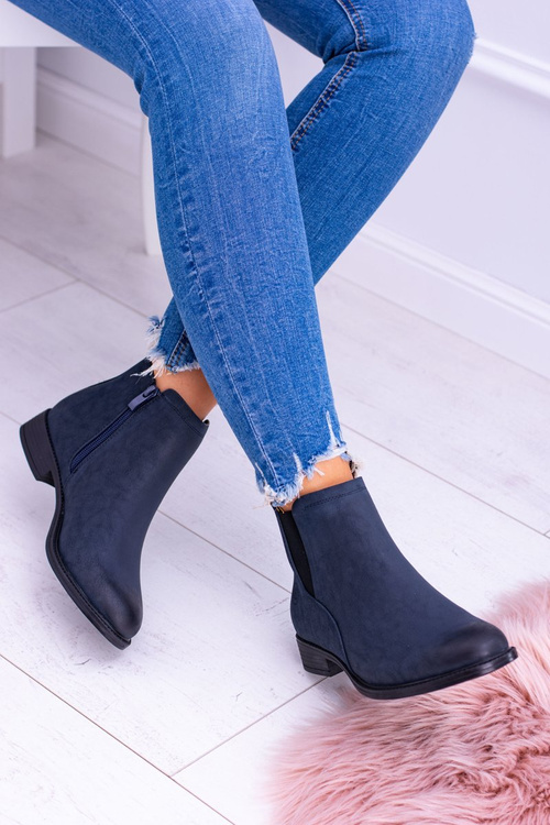 Sergio Leone Navy Blue Boots