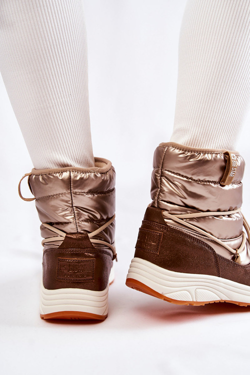 Dámské sněhule Memory Foam Big Star KK274276 Zlato-hnědá