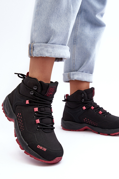 Boty s paměťovou pěnou Trapery Trekkingové Černé Big Star MM274562